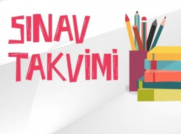 2018 - 2019 Eğitim & Öğretim Yılı 2. Dönem Ortaokul Sınav Takvimi