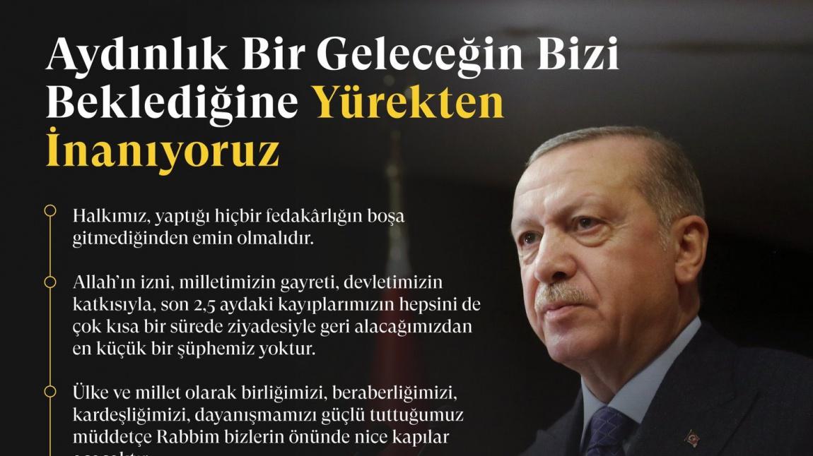 Cumhurbaşkanımız Sayın Recep Tayyip Erdoğan, Kontrollü Normalleşme Planı Kararlarını Açıkladı